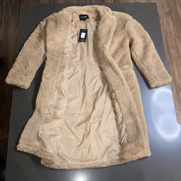 NWT Fashion Nova Divine Fuzzy Coat - Picture 7 of 10